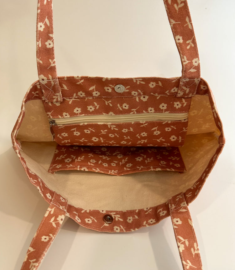 Sienna Flora Tote Bag