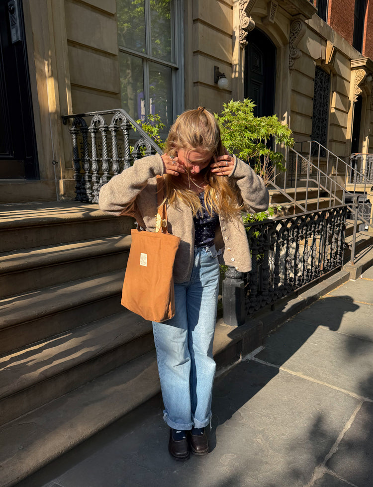 Terracotta Minimalist Tote Bag