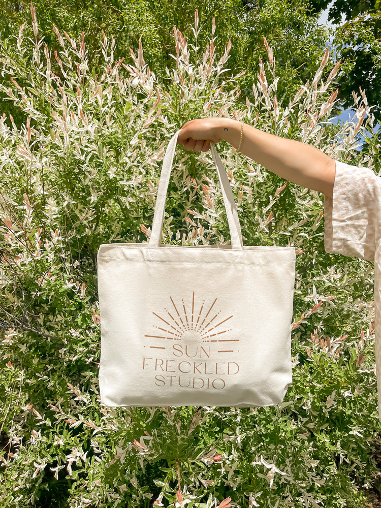 Sun Freckled Wide Tote Bag