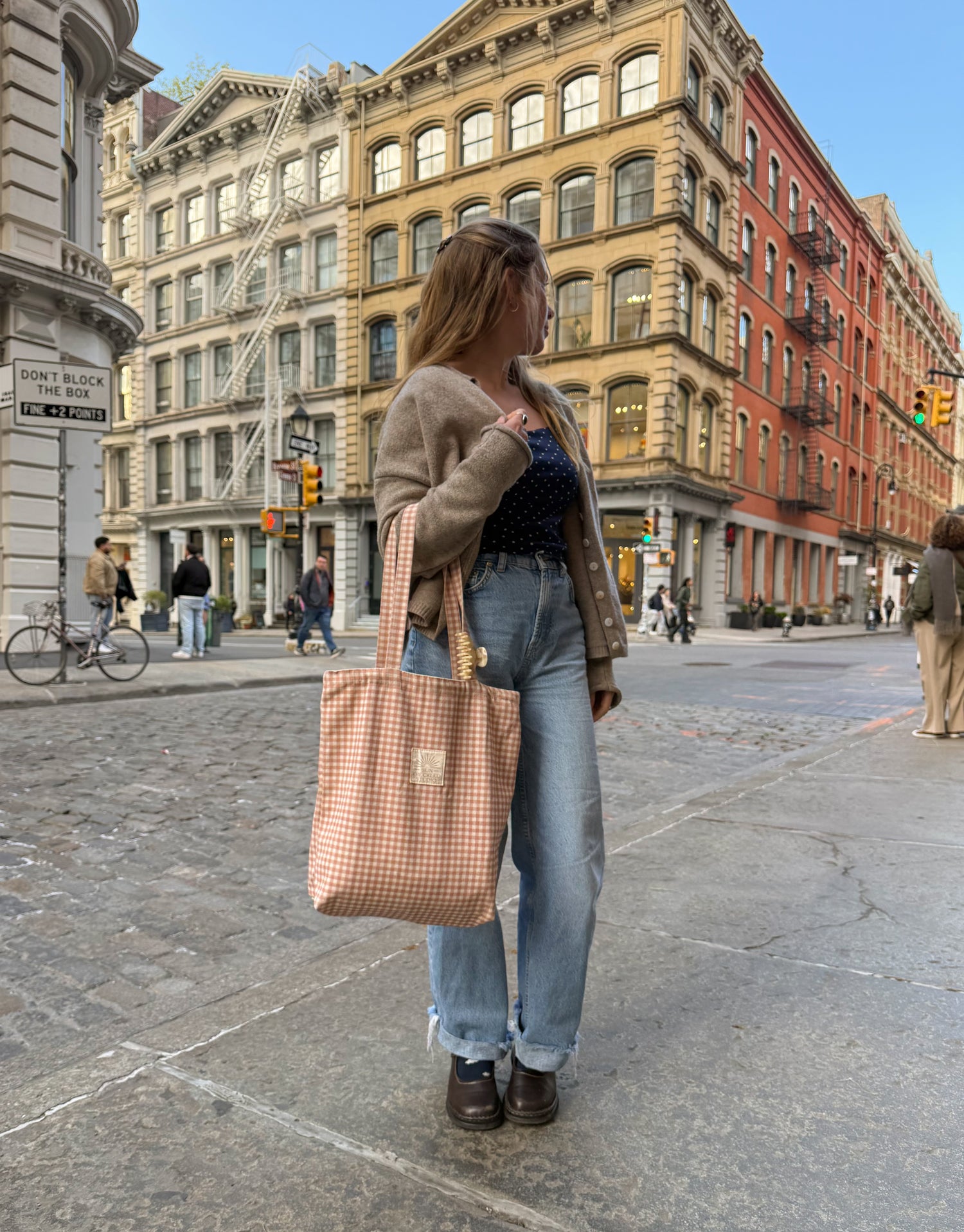 Chai Gingham Tote Bag – Sun Freckled Studio