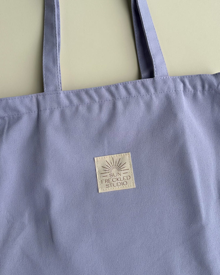 Lilac Minimalist Tote Bag