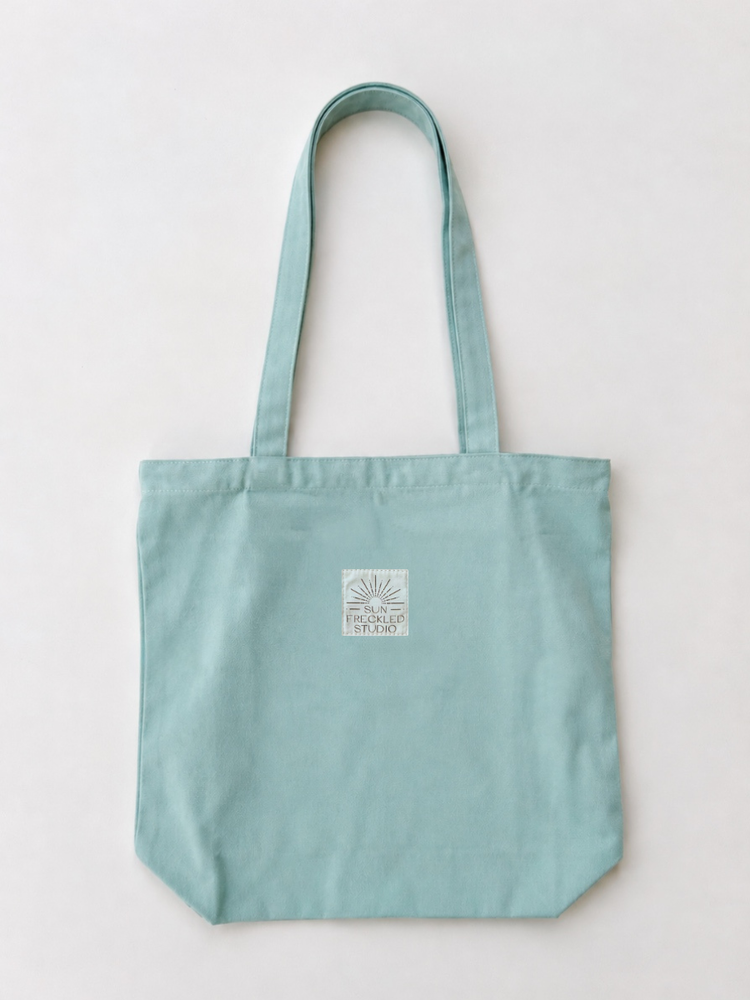Seafoam Minimalist Tote Bag