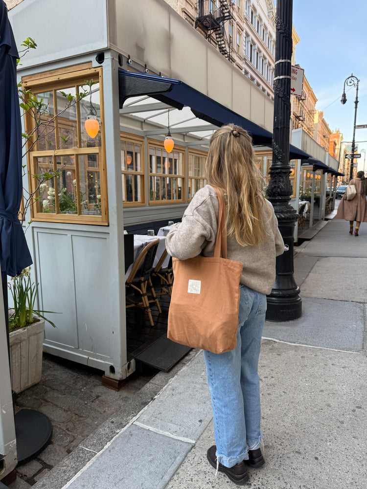 Terracotta Minimalist Tote Bag
